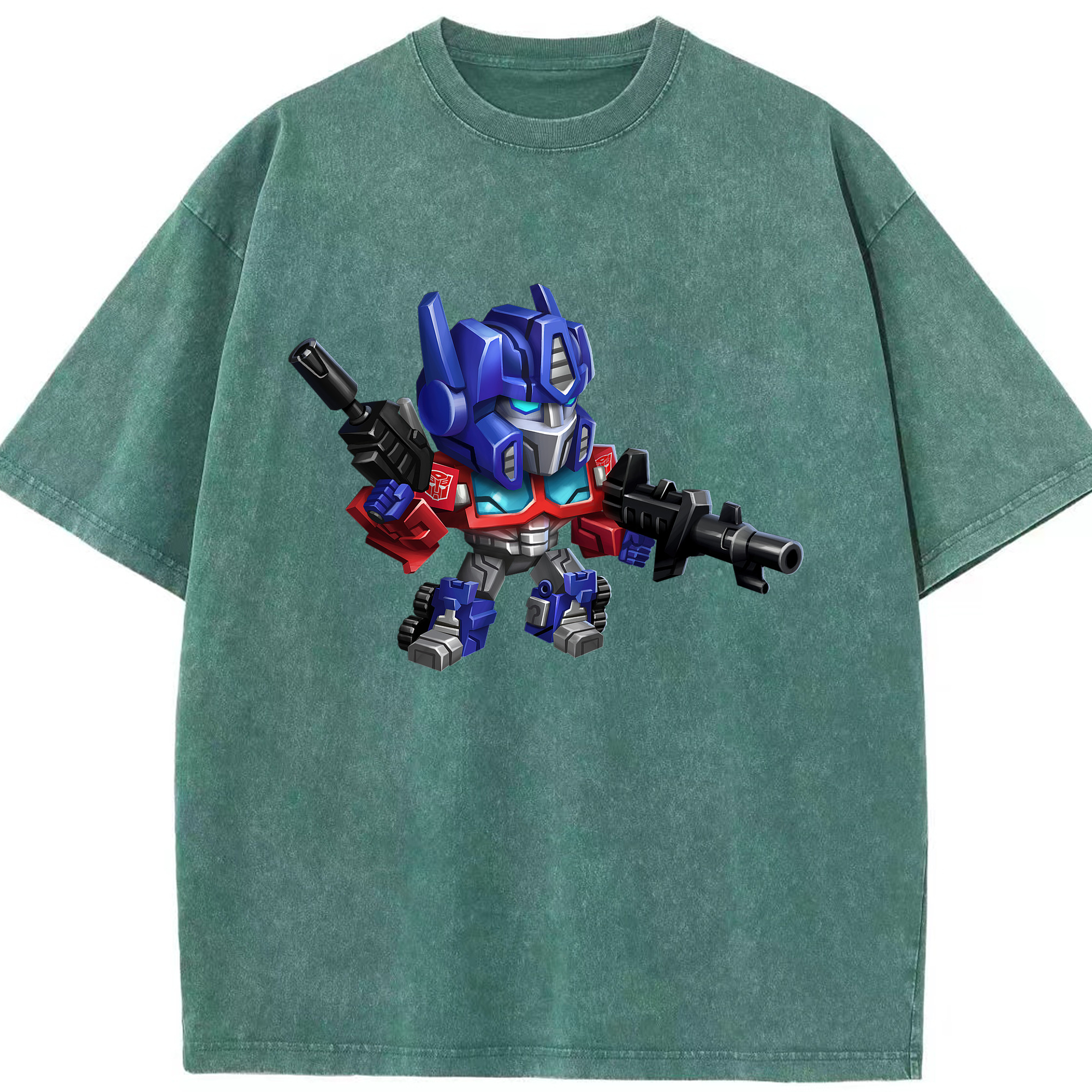 （画像用）  綿100% ヴィンテージ風 半袖Tシャツ（フロントプリント）